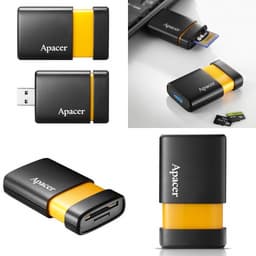 Миниатюрное внешнее устройство для работы с картами памяти Apacer AM230 оснащено интерфейсом USB 3.0