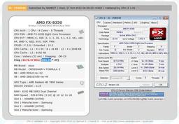 Процессор AMD FX-8350 разогнан до 8,176 ГГц со всеми восемью активными ядрами