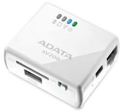 Портативная беспроводная точка доступа ADATA DashDrive Air AV200 оснащена слотом SD и портом USB