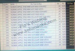 iPad mini будет стоить в Европе от 250 до 650 евро