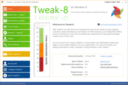 Tweak-8 v.1.0 Build 1025 - утилита для настройки и оптимизации работы Windows 8