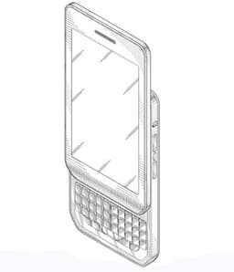 BlackBerry выдан патент на раздвижной смартфон с клавиатурой QWERTY