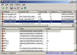 WebCookiesSniffer v.1.20 - утилита, отображающая все cookie, пересылаемые между сервером и веб-браузером