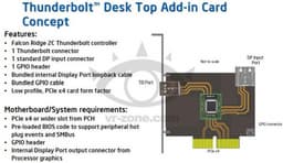 Intel планирует выпуск карты расширения PCIe с одним портом Thunderbolt