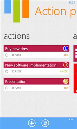 Action Plan Manager 1.0.1.0 — органайзер для Windows 8 и Windows Phone