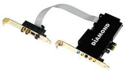 Звуковая карта Diamond Multimedia Xtreme Sound 7.1 HD для шины PCIe поддерживает звук в представлении 24 бита/192 кГц
