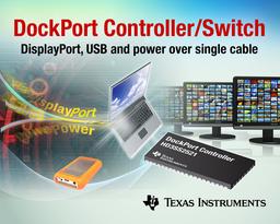 TI HD3SS2521 — первая в отрасли микросхема DockPort, объединяющая в один кабель DisplayPort, USB и питание