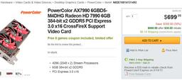 Цены на 3D-карты Radeon HD 7990 (Malta) снизились до $700