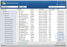 Wise Data Recovery v.3.4.3 - бесплатная программа для восстановления удаленных данных