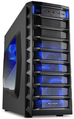 Компьютерный корпус Sharkoon REX MWC типоразмера Midi-Tower оснащен шестью портами USB