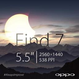 Смартфон Oppo Find 7 получит экран плотностью 538 пикселей на дюйм: разрешение 2K при размере 5,5 дюйма по диагонали 