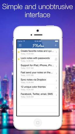 FNotes 1.5 — удобные заметки на iOS с синхронизацией