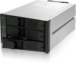 Корзина Icy Dock FlexCage MB973SP-1B рассчитана на три накопителя 