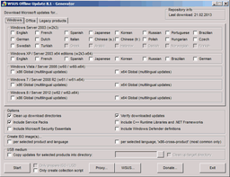WSUS Offline Update v.8.7 - бесплатная утилита, позволяющая обновлять ОС Windows без доступа к Интернет