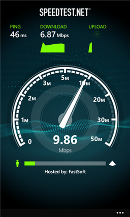 Speedtest.net 1.1 для Windows Phone 8 — проверка скорости мобильной сети