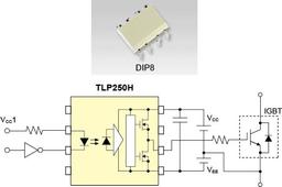 Оптрон Toshiba TLP250H может непосредственно управлять мощным транзистором