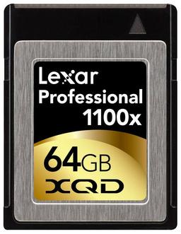 Карты памяти Lexar Professional 1100x XQD предназначены для камер нового поколения