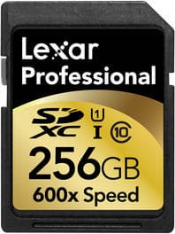 Объем карт памяти Lexar Professional 600x SDXC UHS-I достигает 256 ГБ