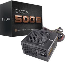 Блок питания Evga 500B имеет сертификат 80 Plus Bronze 