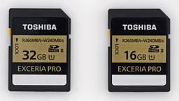 Карты памяти SD Toshiba Exceria Pro развивают скорость записи до 240 МБ/с