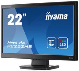 Экран монитора Iiyama P2252HS-1 защищен закаленным стеклом