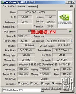 В Сеть попали спецификации 3D-карты GeForce GTX 760