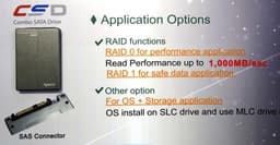 Apacer использует в накопителе Combo SATA Drive два типа флэш-памяти - MLC и SLC
