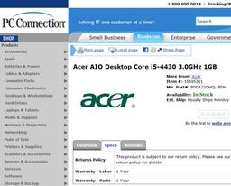В моноблочном компьютере Acer с ОС Android процессора Intel Core четвертого поколения не будет