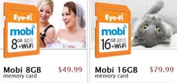 Карточки Eye-Fi Mobi дают возможность передавать снимки в мобильное устройство по беспроводному каналу