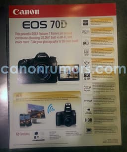 Canon EOS 70D: ключевые характеристики накануне официальной премьеры