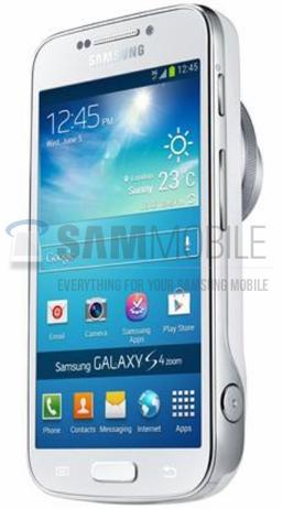 Появились фотоизображения смартфона Samsung Galaxy S4 Zoom