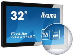 В 32-дюймовом сенсорном дисплее Iiyama T3234MSC-B2X используется проекционно-емкостная технология