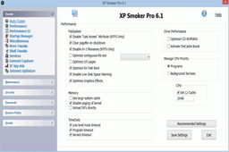 XP Smoker v.6.1 - утилиты для настройки операционных систем Windows XP