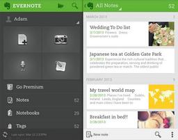 Обновлен клиент Evernote для Android