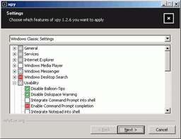 xpy v.1.3.6 - утилита для настройки операционных систем Windows
