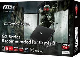 MSI официально представила ноутбук GX70, оснащенный APU AMD A10-5750M и GPU Radeon HD 8970M