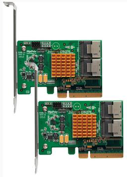 Cross-Sync позволяет объединять адаптеры HighPoint RocketRAID 2720C2 попарно, получая 16 портов SAS/SATA 6 Гбит/с для массивов RAID
