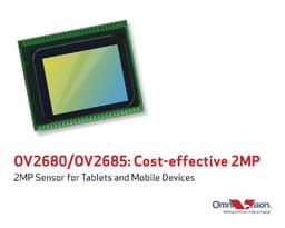 Датчики изображения OmniVision OV2680 и OV2685 разрешением 2 Мп предназначены для мобильных устройств