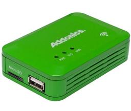 Addonics WiFi Drive Adapter позволяет подключать мобильные устройства к Сети и совместно использовать накопители и карты памяти