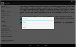 Новый Notz 1.1 — текстовые заметки на Android с синхронизацией с Dropbox