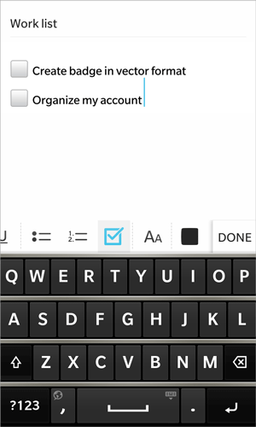 Обновлено Evernote для BlackBerry 10