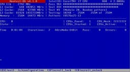 Memtest86 v.4.3.4 - бесплатная утилита для тестирования памяти на ПК