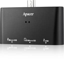 Устройство для работы с картами памяти Apacer AM700 оснащено нисходящим портом USB и поддерживает OTG