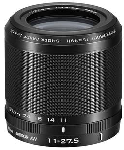Объектив 1 Nikkor AW 11-27.5mm f/3.5-5.6 сохраняет работоспособность при погружениях на глубину до 15 м