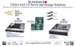 Компания Supermicro представила серверные решения с поддержкой SAS 12 Гбит/с