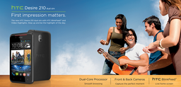Смартфон HTC Desire 210 получил четырёхдюймовый дисплей и платформу MediaTek MT6572M