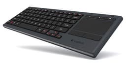 Беспроводная клавиатура Logitech Illuminated Living-Room Keyboard K830 оснащена тачпэдом и предназначена для HTPC