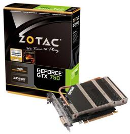 Zotac оснастила видеокарту GeForce GTX 750 Zone Edition пассивной системой охлаждения