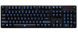 Механические клавиши Blue игровой клавиатуры Tt eSports Poseidon Z способны выдержать до 50 млн. нажатий