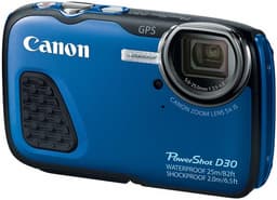 Компактная камера Canon PowerShot D30 «для любителей адреналина» имеет водонепроницаемый корпус